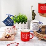 Mini Patriotic Coffee Mugs - 6 Pack Set