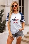 BANGELY Women’s American Flag 4th of July Tee