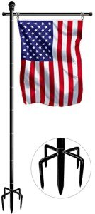 10FT Adjustable Freestanding Flag Pole for America