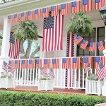 USA Flag Banner - 100 Mini Flags for Events