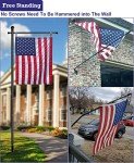 10FT Adjustable Freestanding Flag Pole for America