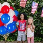 100 Pack Red, White & Blue Balloons for Celebrations