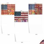 20 American Flag Blank Cards for All Occasions