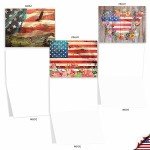 20 American Flag Blank Cards for All Occasions