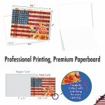 20 American Flag Blank Cards for All Occasions