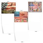 20 American Flag Blank Cards for All Occasions