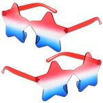 Star-Shaped Patriotic Sunglasses for All Ages