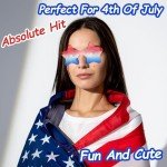 Star-Shaped Patriotic Sunglasses for All Ages