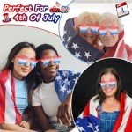 Star-Shaped Patriotic Sunglasses for All Ages