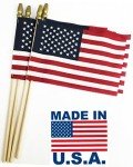 12-Pack 12x18 Inch Made in USA Stick Flags