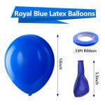 Royal Blue 12" Latex Balloons - 100 Pack