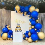 Royal Blue 12" Latex Balloons - 100 Pack