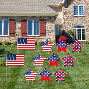Patriotic Lawn Decorations for 4th of July