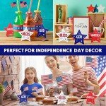 4th of July Wooden Star Decoration Set