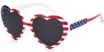 Heart Shaped American Flag Sunglasses for All