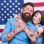 240 Pcs Independence Day Temporary Tattoos for Kids