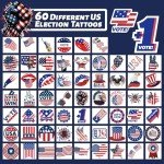 240 Pcs Independence Day Temporary Tattoos for Kids