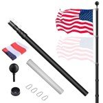 20FT Heavy Duty Telescopic Flag Pole Kit