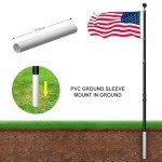 20FT Heavy Duty Telescopic Flag Pole Kit