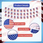 38-Piece Mini American Flag Pennant Banner