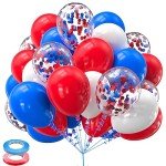 Red, White, and Blue 60 Pcs Balloon Set