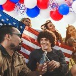 Red, White, and Blue 60 Pcs Balloon Set