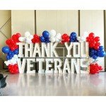 Red, White, and Blue 60 Pcs Balloon Set