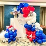 Red, White, and Blue 60 Pcs Balloon Set