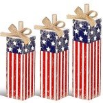Patriotic Tiered Tray Decor – 3 Piece Set
