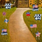 Patriotic 4th of July Outdoor Yard Signs Set