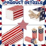 Patriotic Tiered Tray Decor – 3 Piece Set