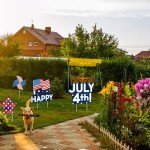 Patriotic 4th of July Outdoor Yard Signs Set