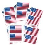 20 Sheet American Flag Temporary Tattoos for All
