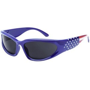 Patriotic American Flag Wrap Around Sunglasses