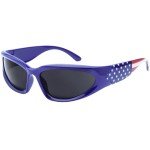 Patriotic American Flag Wrap Around Sunglasses