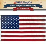Embroidered Star US Flag - 3x5 Polyester