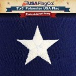 Embroidered Star US Flag - 3x5 Polyester