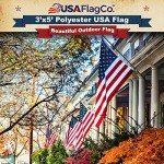 Embroidered Star US Flag - 3x5 Polyester