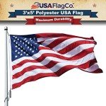 Embroidered Star US Flag - 3x5 Polyester