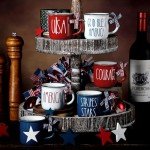 6 Pcs Mini Patriotic Coffee Mugs Set