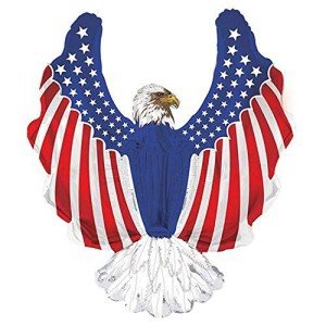 Patriotic Eagle Shape Balloons - 36" Multicolor