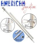 6 Ft Heavy-Duty Spinning Flag Pole with Mounts
