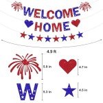 Welcome Home Banner for Patriotic Celebrations