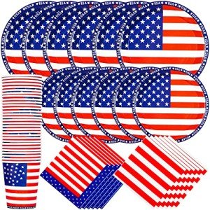 150Pcs 4th of July Party Supplies Set