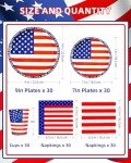 150Pcs 4th of July Party Supplies Set