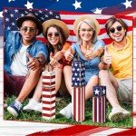 3 Pcs 4th of July Wooden Porch Signs