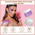 Red, White, and Blue Body Glitter Gel 50ML