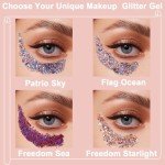 Red, White, and Blue Body Glitter Gel 50ML