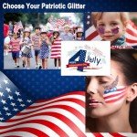 Red, White, and Blue Body Glitter Gel 50ML