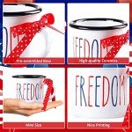 3Pcs Red White Blue Mini Coffee Mugs